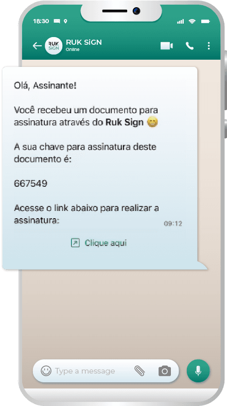 Chat assinatura